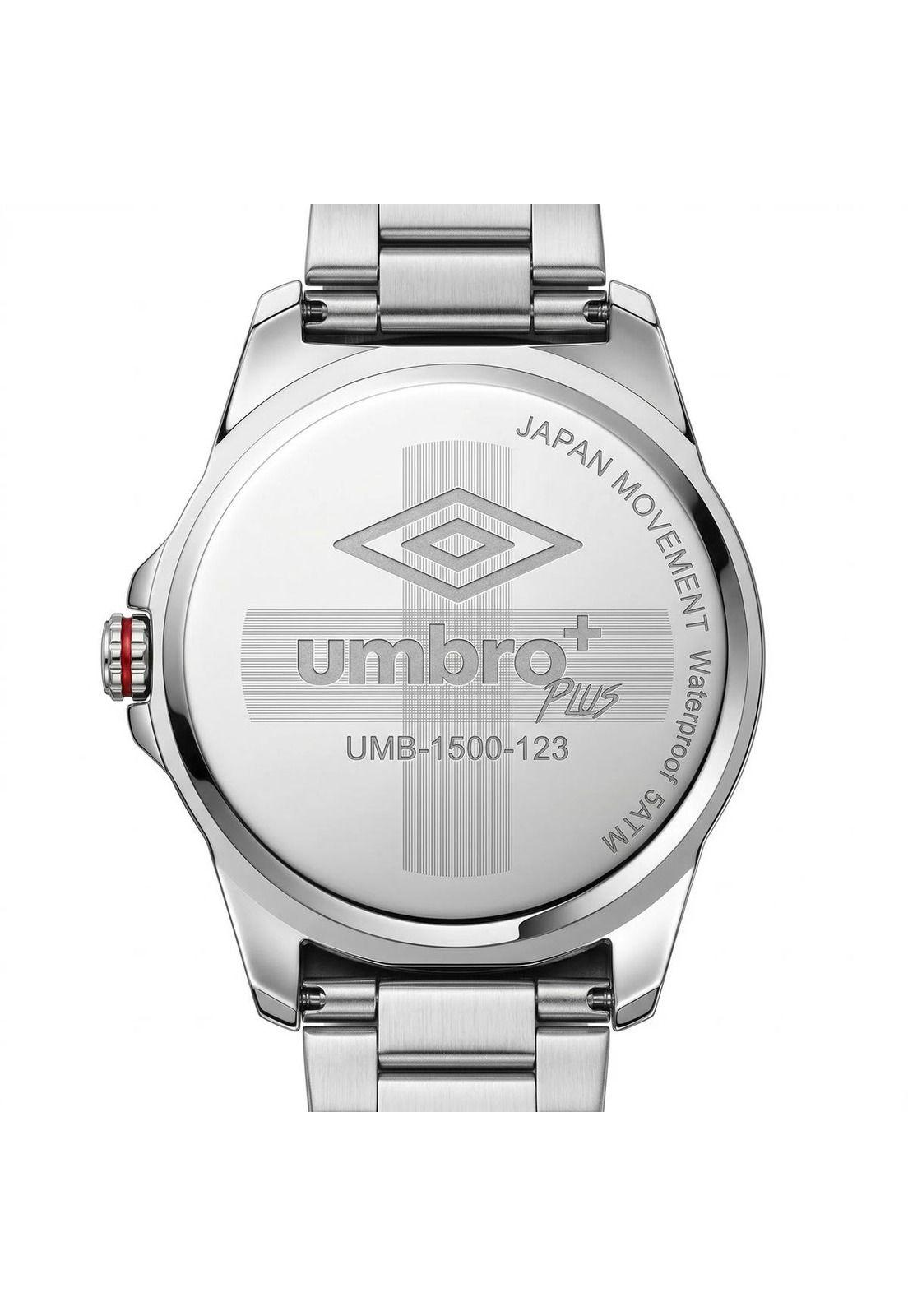 Reloj Análogo Hombre Umbro Plus Plateado UMBP-1500-123-0