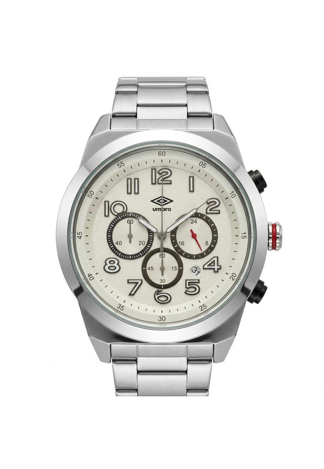Reloj Análogo Hombre Umbro Plus Plateado UMBP-1500-123-3