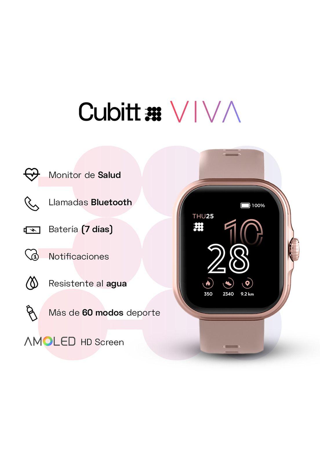 Reloj Smart Watch Cubitt CT-VIVA5 Unisex Oro Rosa-2