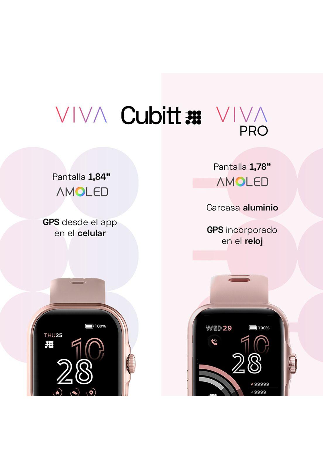 Reloj Smart Watch Cubitt CT-VIVA5 Unisex Oro Rosa-3