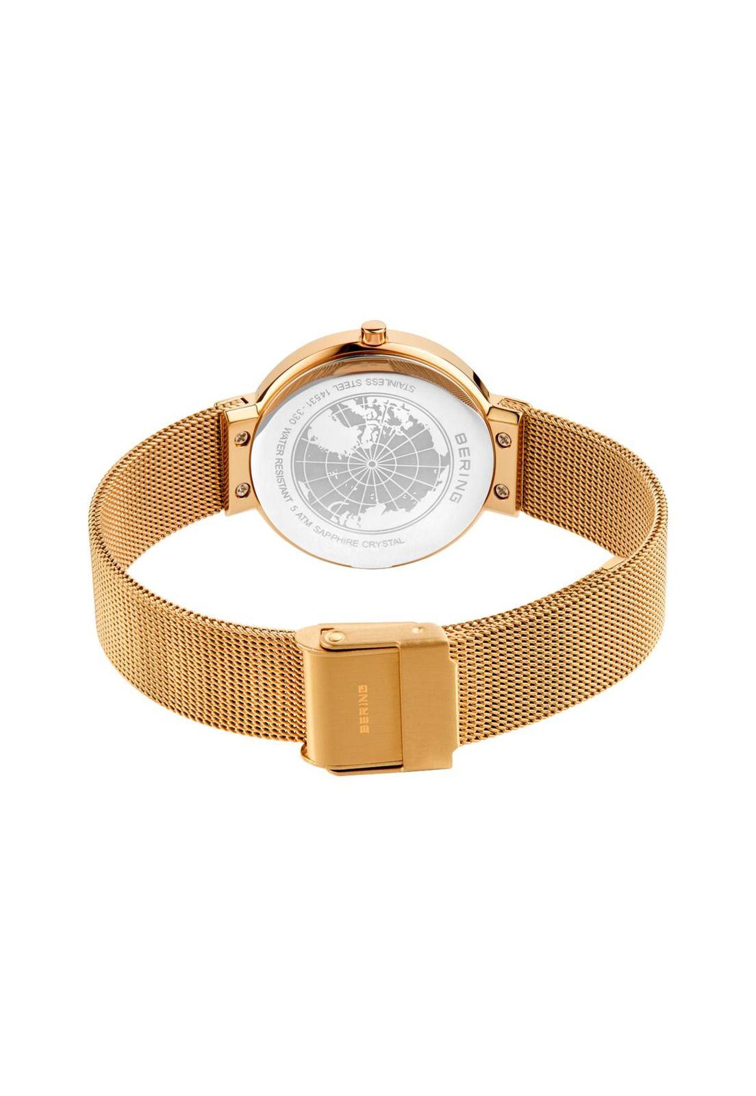 Reloj Análogo Mujer Bering Dorado 14531-330-3