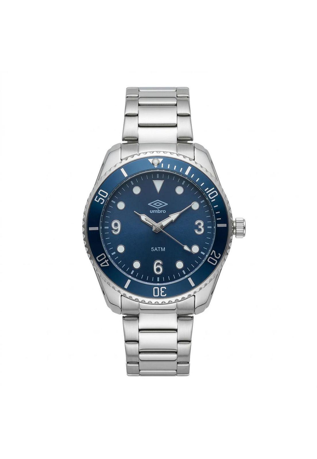 Reloj Análogo Hombre Umbro Plus Plateado UMBP-1500-154-0