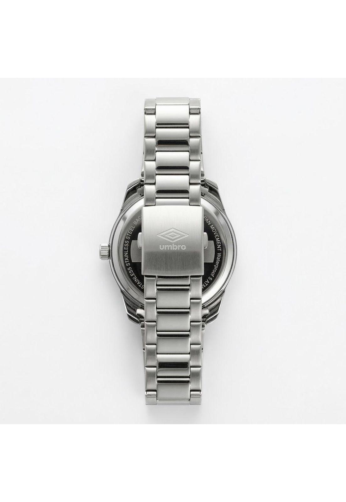 Reloj Análogo Hombre Umbro Plus Plateado UMBP-1500-154-1