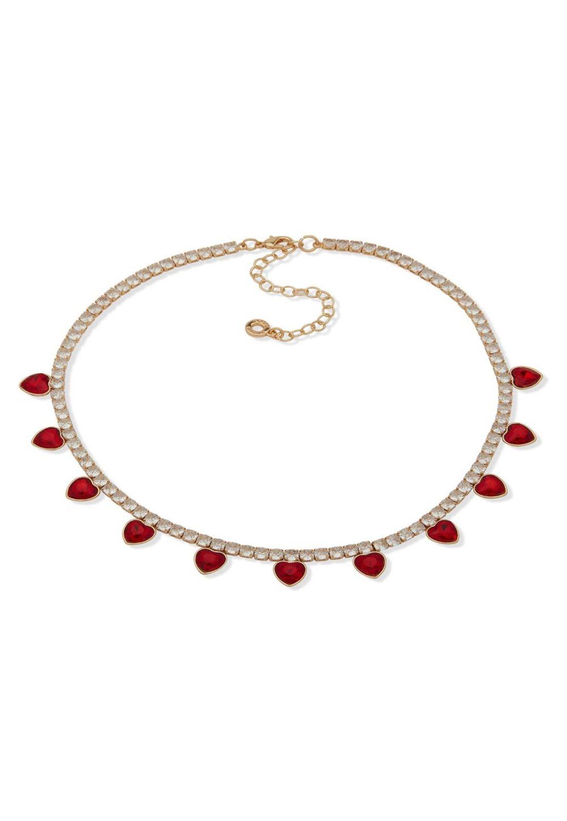 Collar Anne Klein Rojo Mujer-0