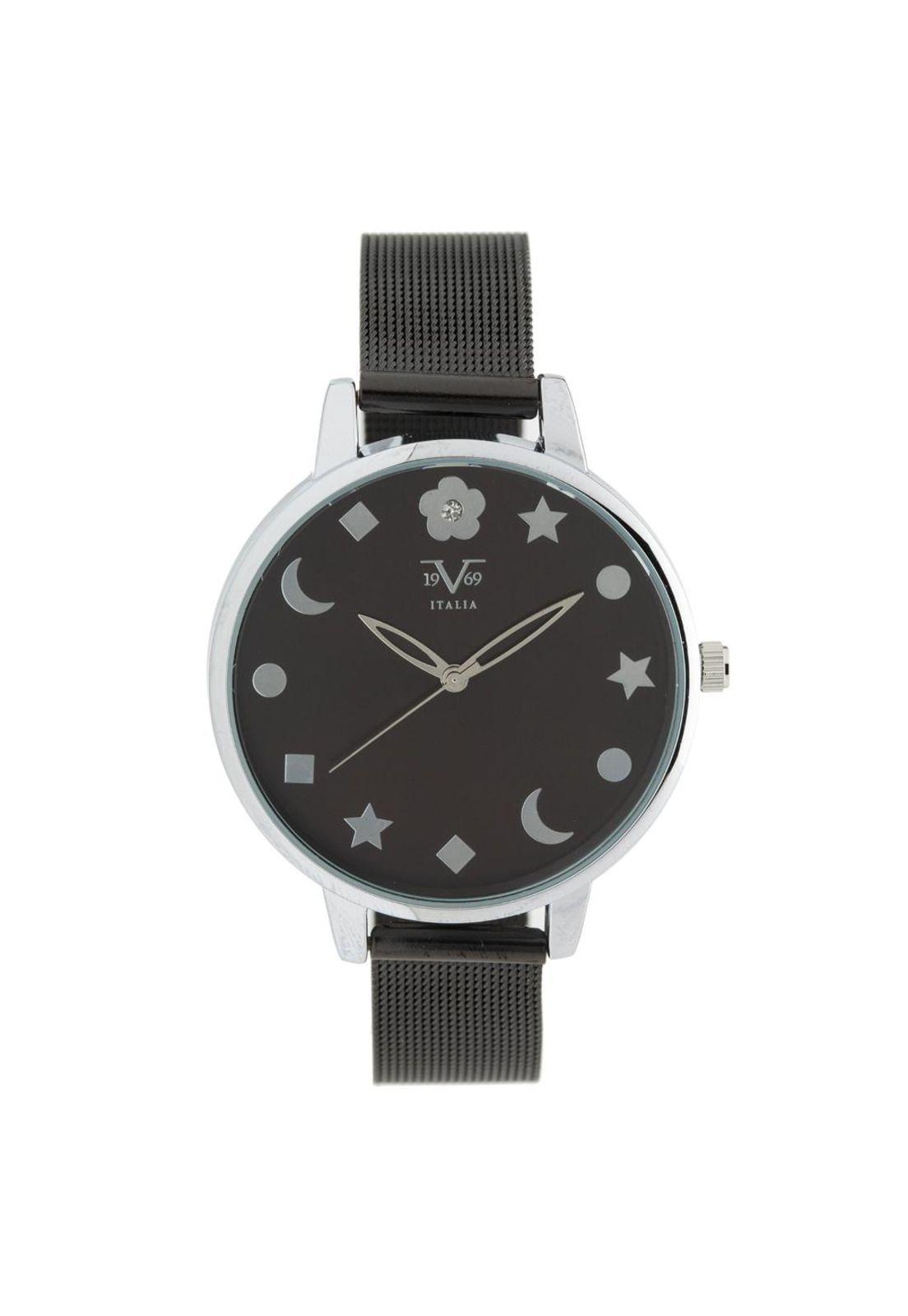 Reloj 19v69 Italia V1969-183-6 Negro Mujer-0