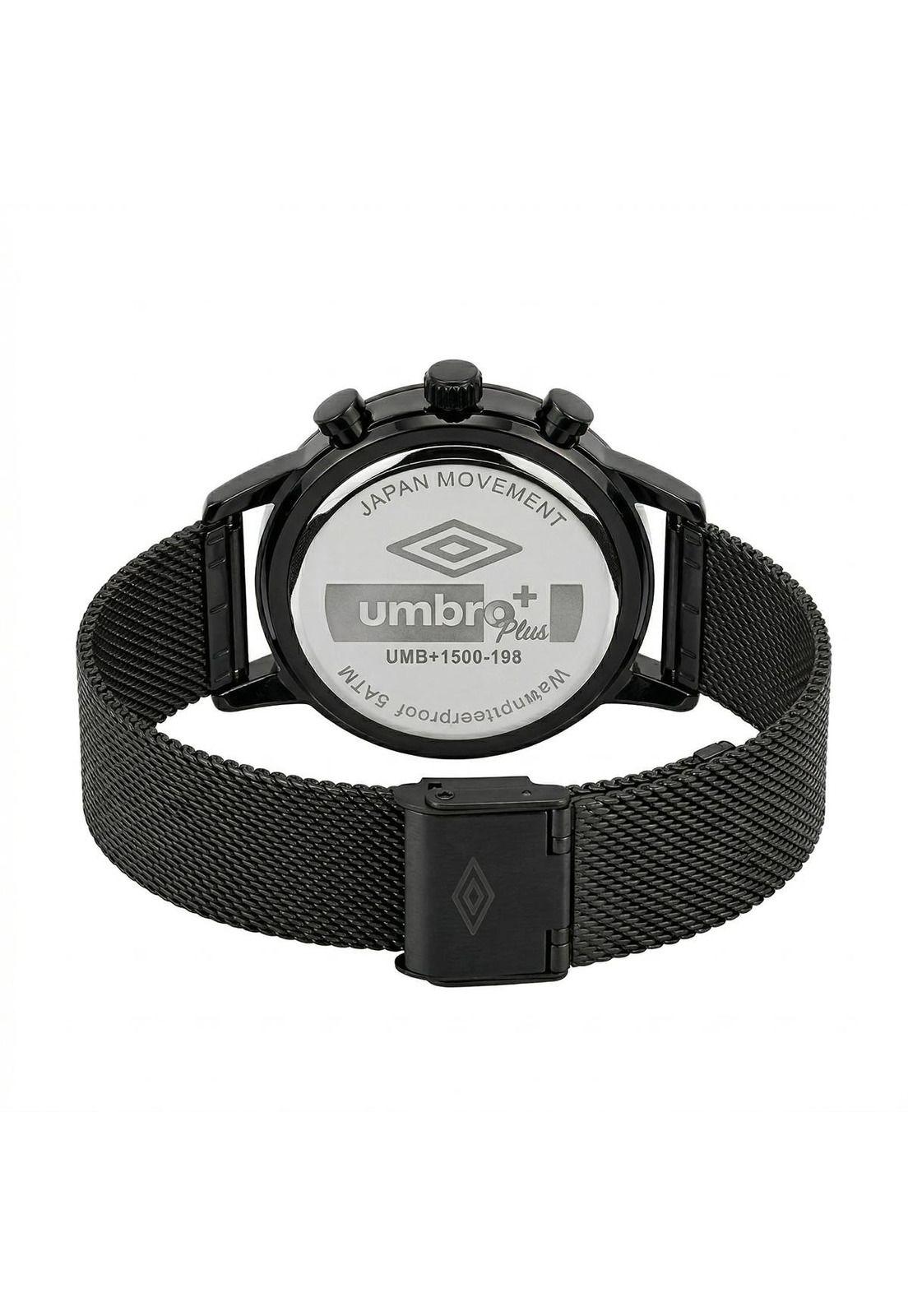 Reloj Análogo Hombre Umbro Plus Negro UMBP-1500-198-2