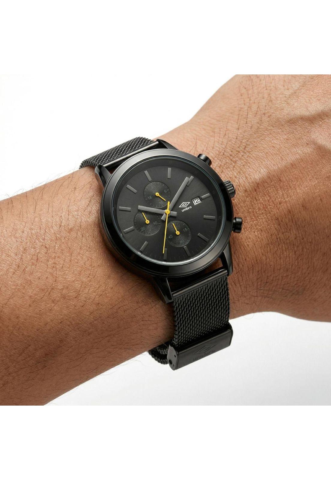 Reloj Análogo Hombre Umbro Plus Negro UMBP-1500-198-3