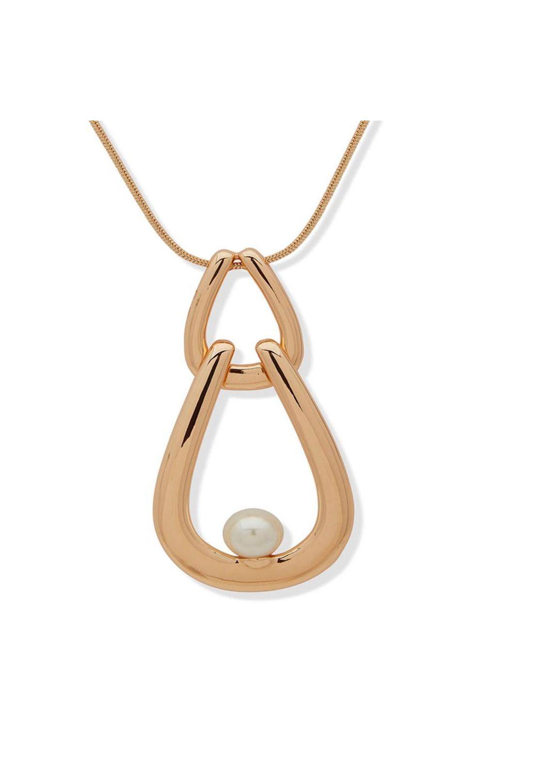 Collar Largo Anne Klein Dorado Mujer-1