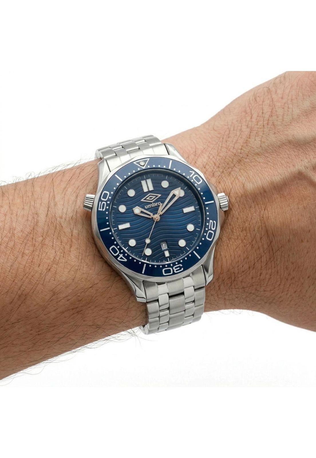 Reloj Análogo Hombre Umbro Plus Plateado UMBP-1500-186-3