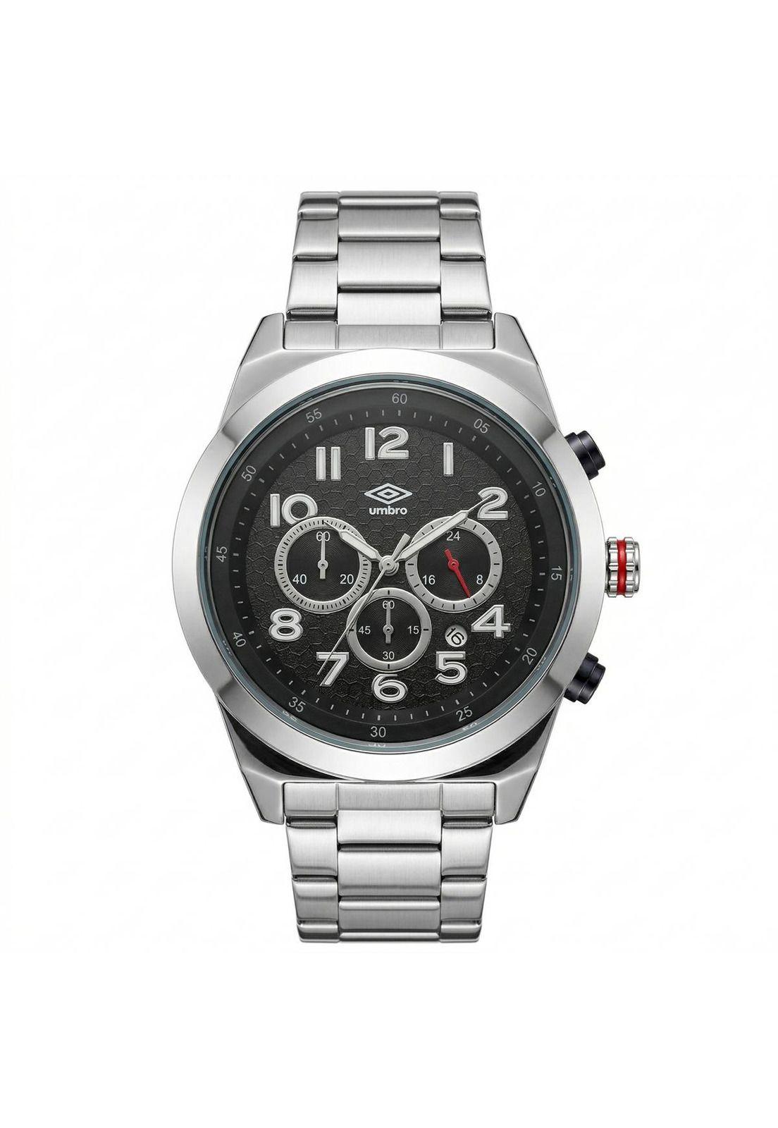 Reloj Análogo Hombre Umbro Plus Plateado UMBP-1500-122-0