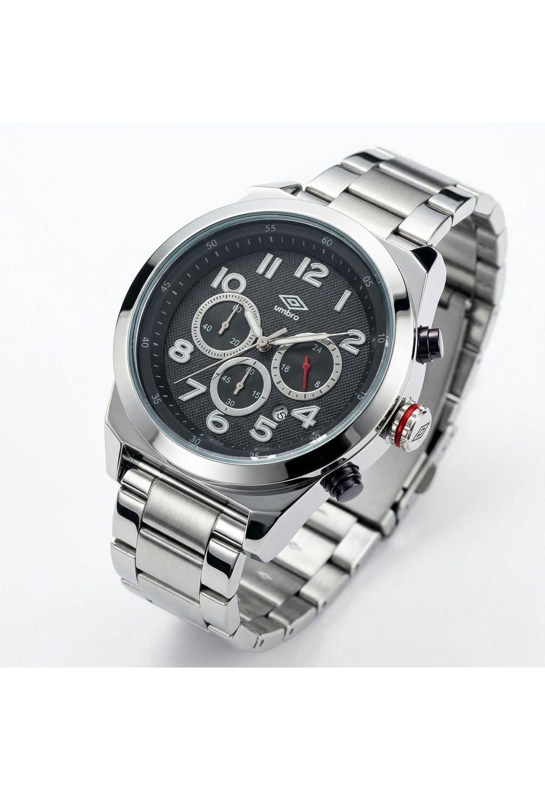 Reloj Análogo Hombre Umbro Plus Plateado UMBP-1500-122-1