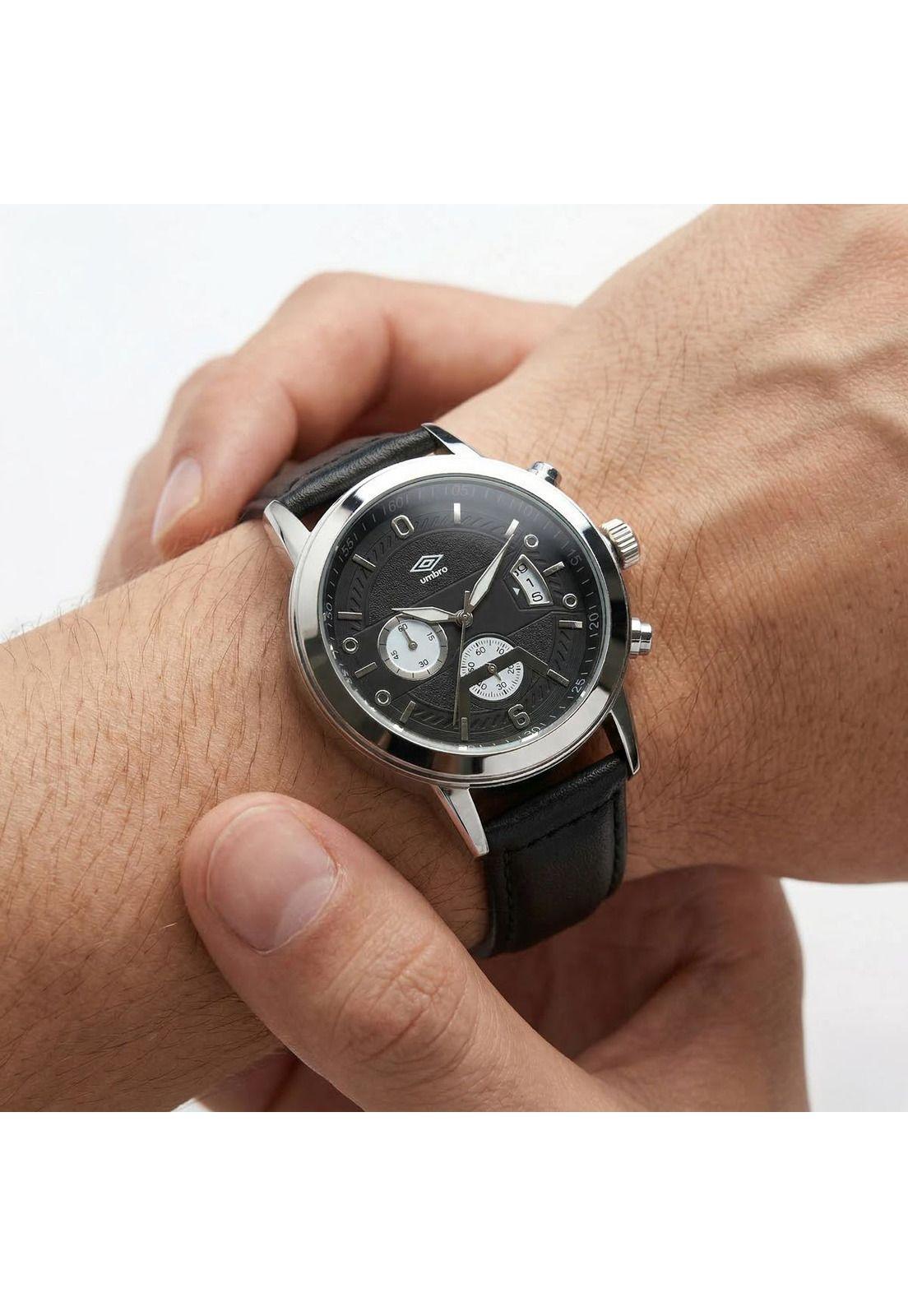 Reloj Análogo Hombre Umbro Plus Negro UMBP-1500-202-3