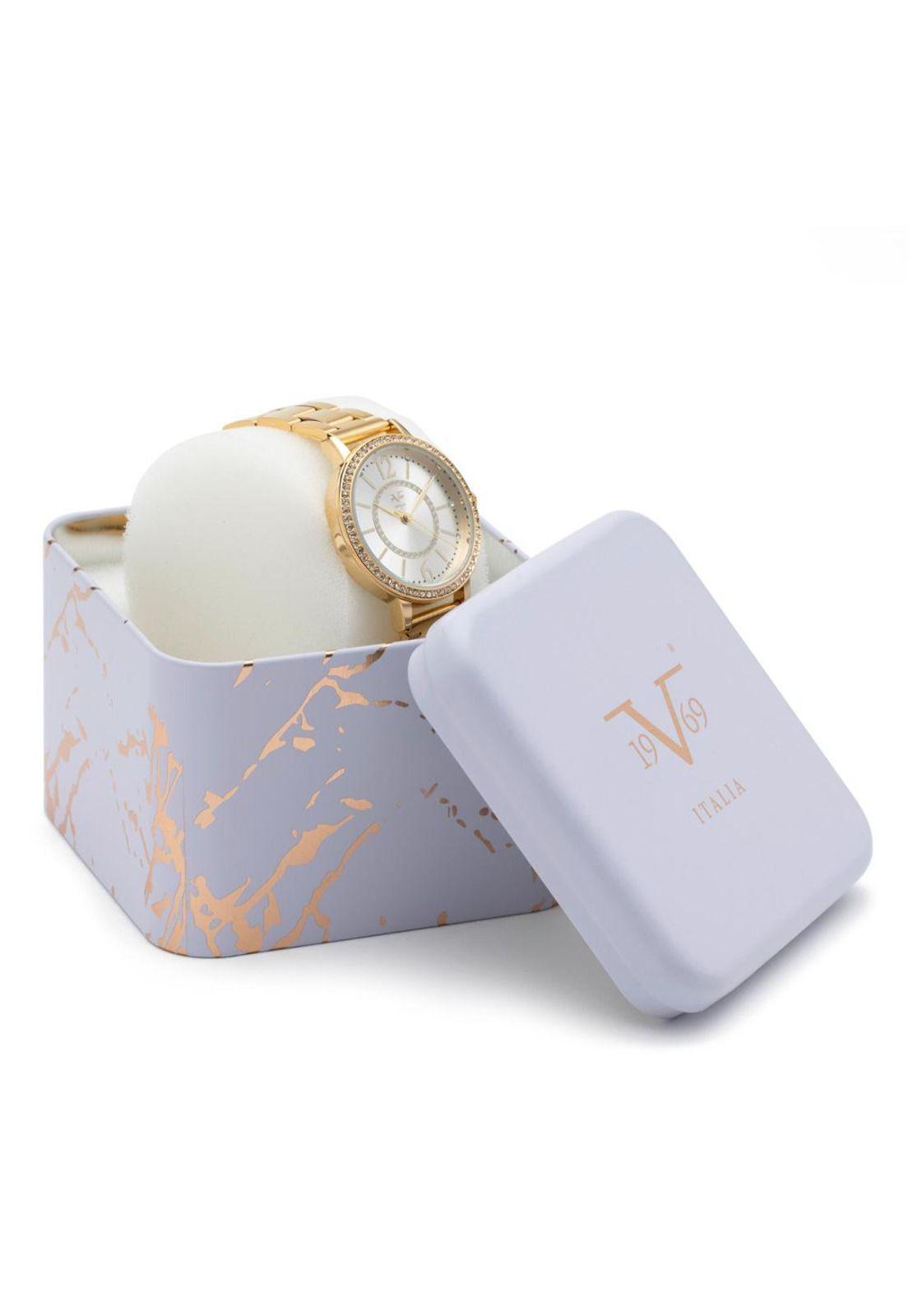 Reloj 19v69 Italia V1969-263-6 Dorado Mujer-3