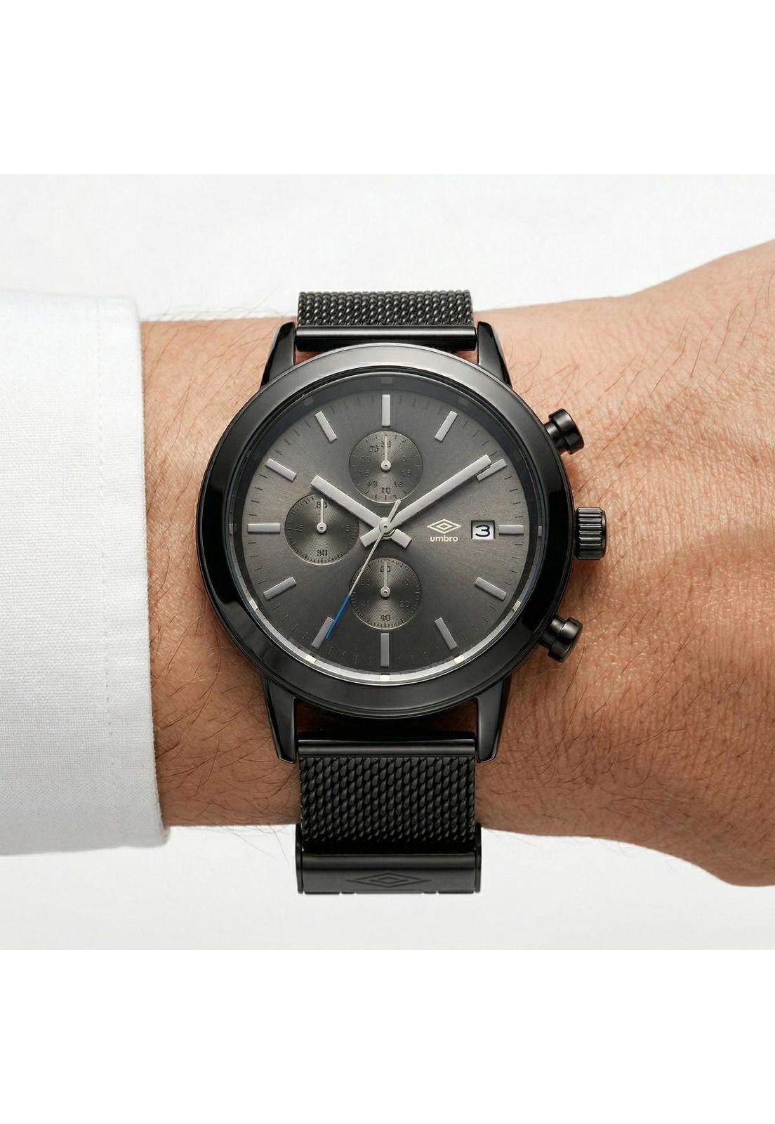 Reloj Análogo Hombre Umbro Plus Negro UMBP-1500-197-2