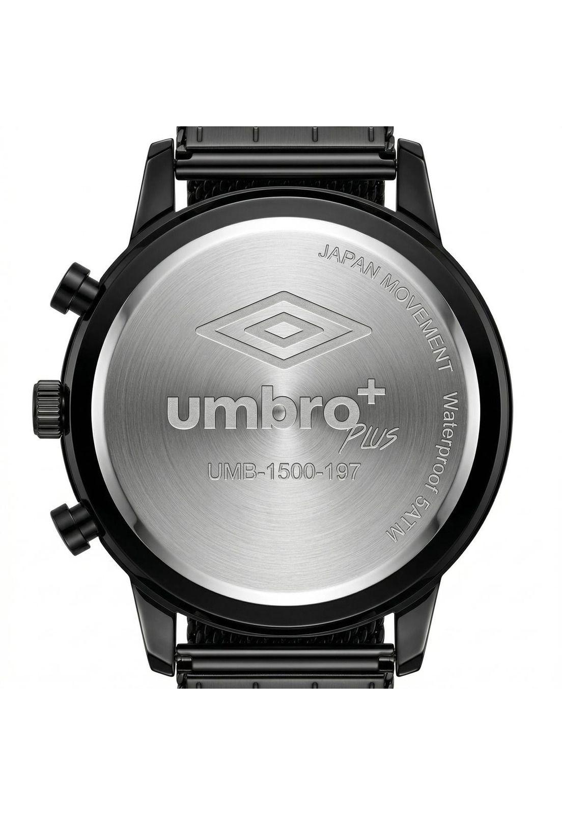 Reloj Análogo Hombre Umbro Plus Negro UMBP-1500-197-3