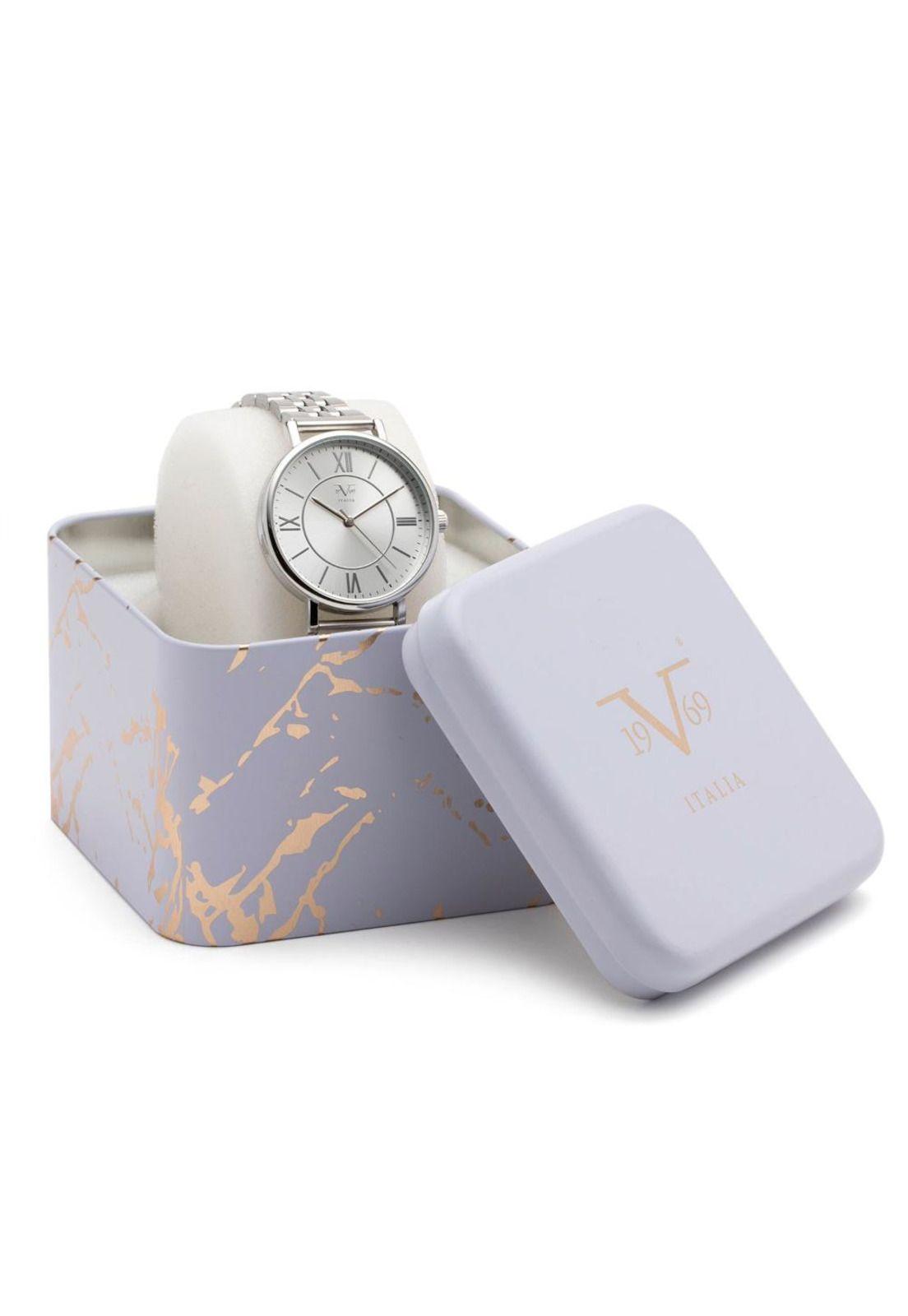 Reloj 19v69 Italia V1969-248-1 Plateado Mujer-3