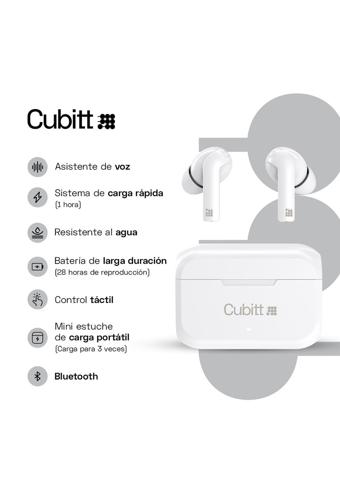 Audífonos Cubitt CTEG2-7 Unisex Blanco-2