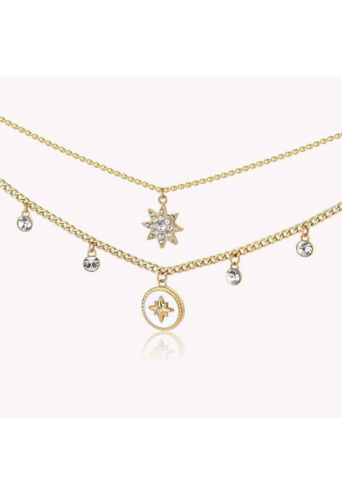 Collar Doble Brosway BHKN079 Dorado Mujer-1