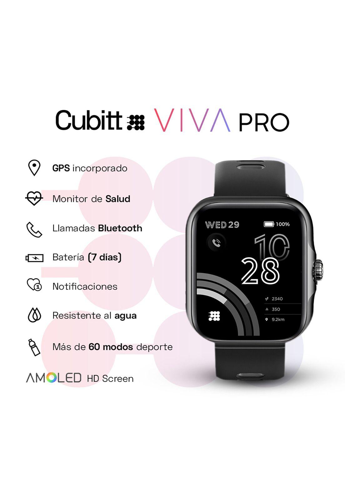 Reloj Smart Watch Cubitt CT-VIVAP1 Unisex Negro-2