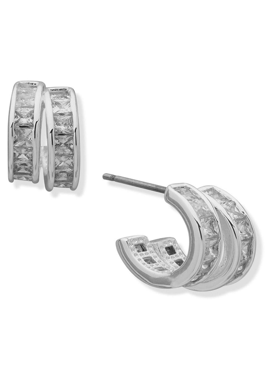 Aros Anne Klein Plateado Mujer 01G00690-0