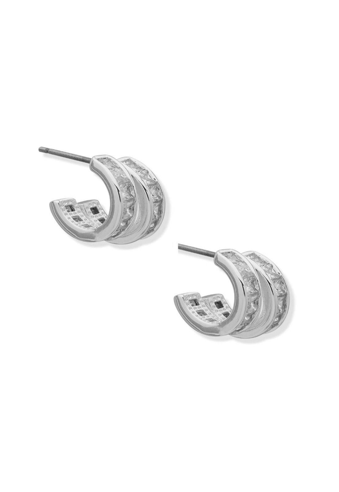 Aros Anne Klein Plateado Mujer 01G00690-1