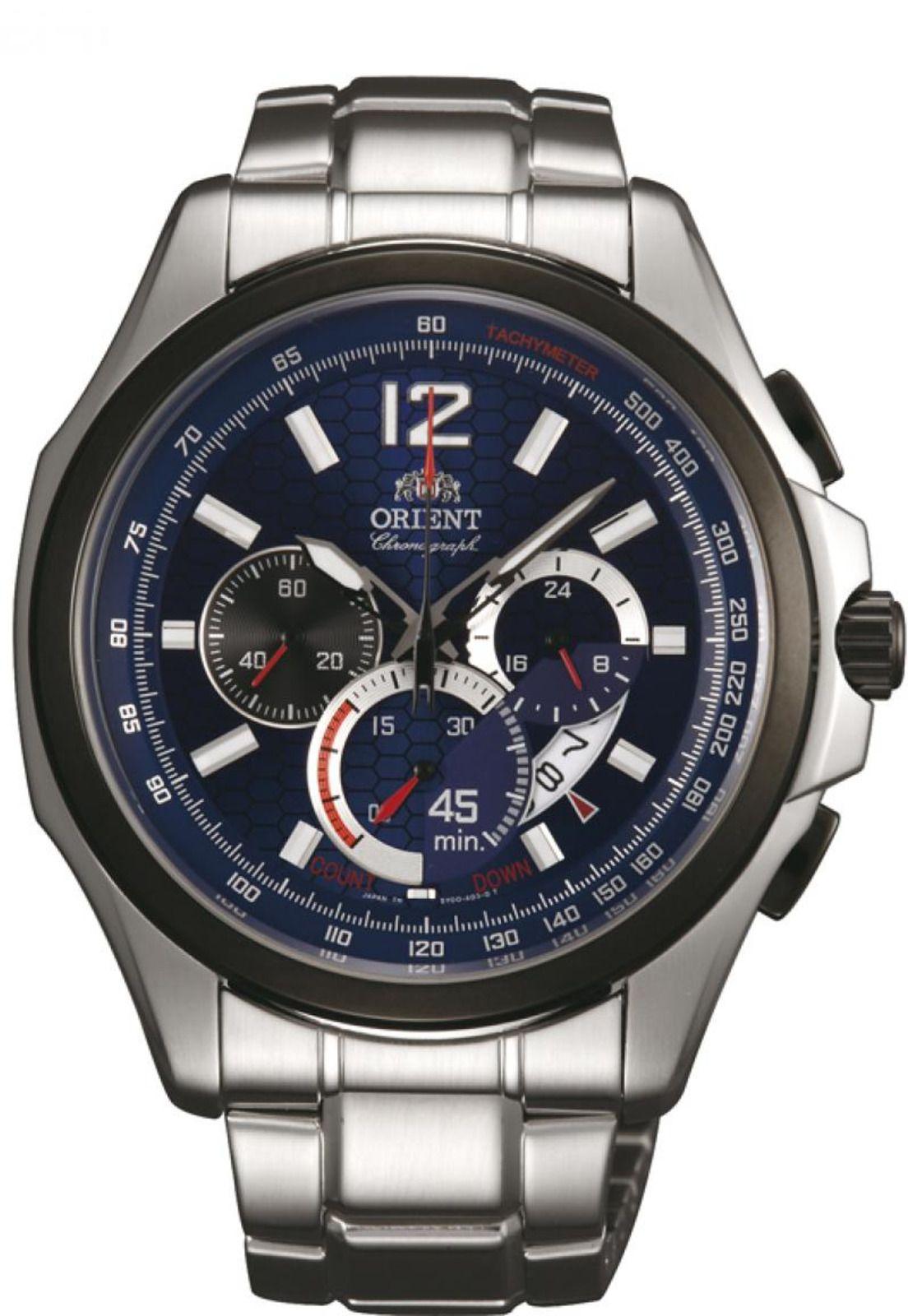 Reloj Deportivo Plateado Orient-0