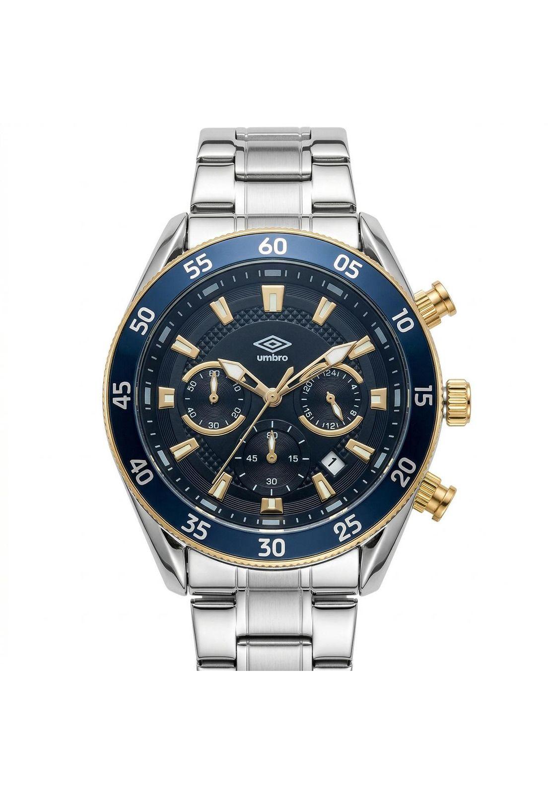 Reloj Análogo Hombre Umbro Plus Plateado UMBP-1500-181-0