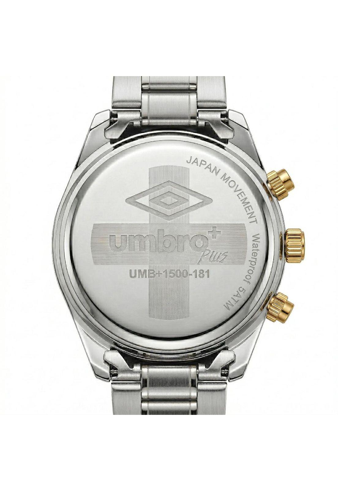 Reloj Análogo Hombre Umbro Plus Plateado UMBP-1500-181-1