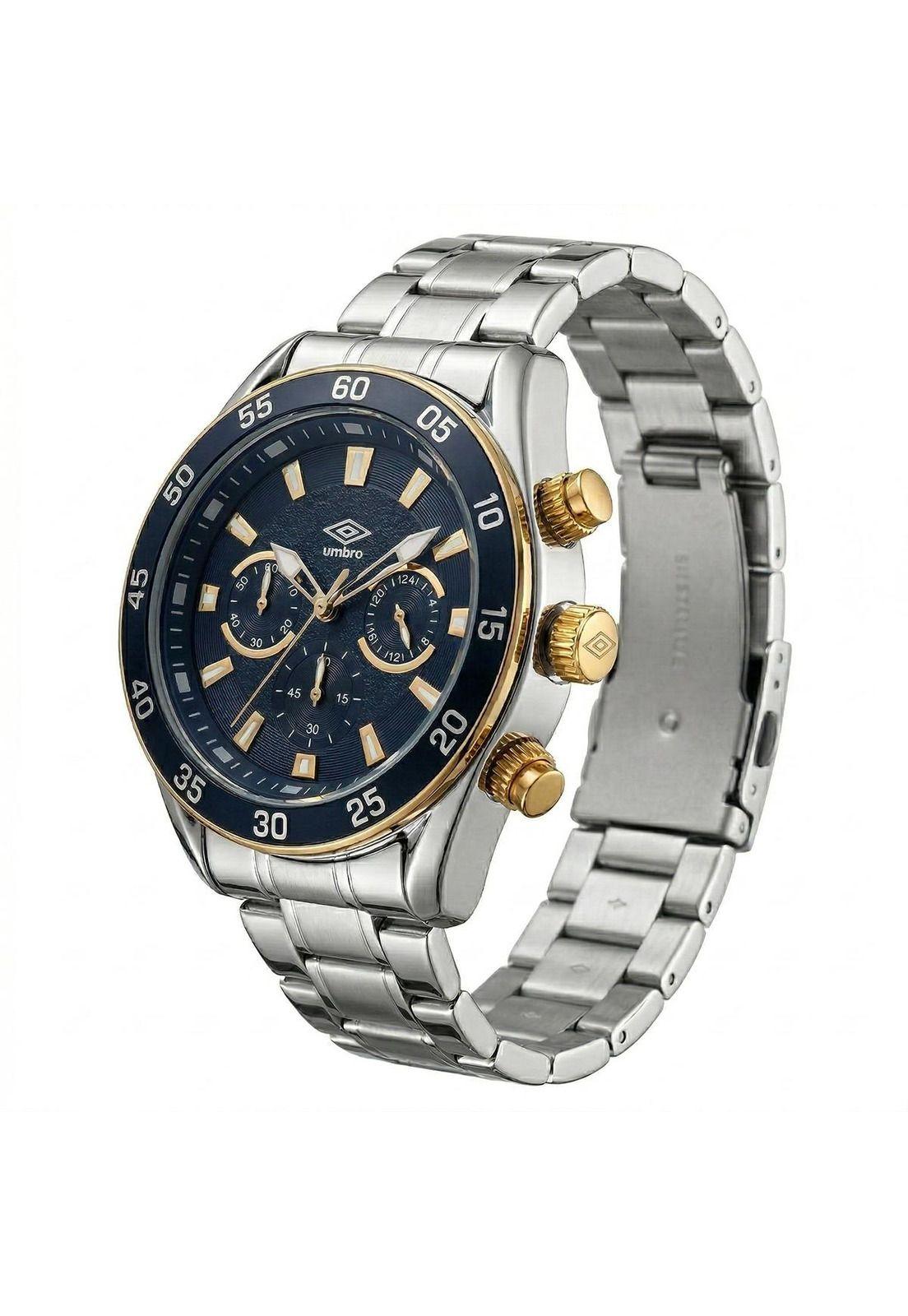 Reloj Análogo Hombre Umbro Plus Plateado UMBP-1500-181-2