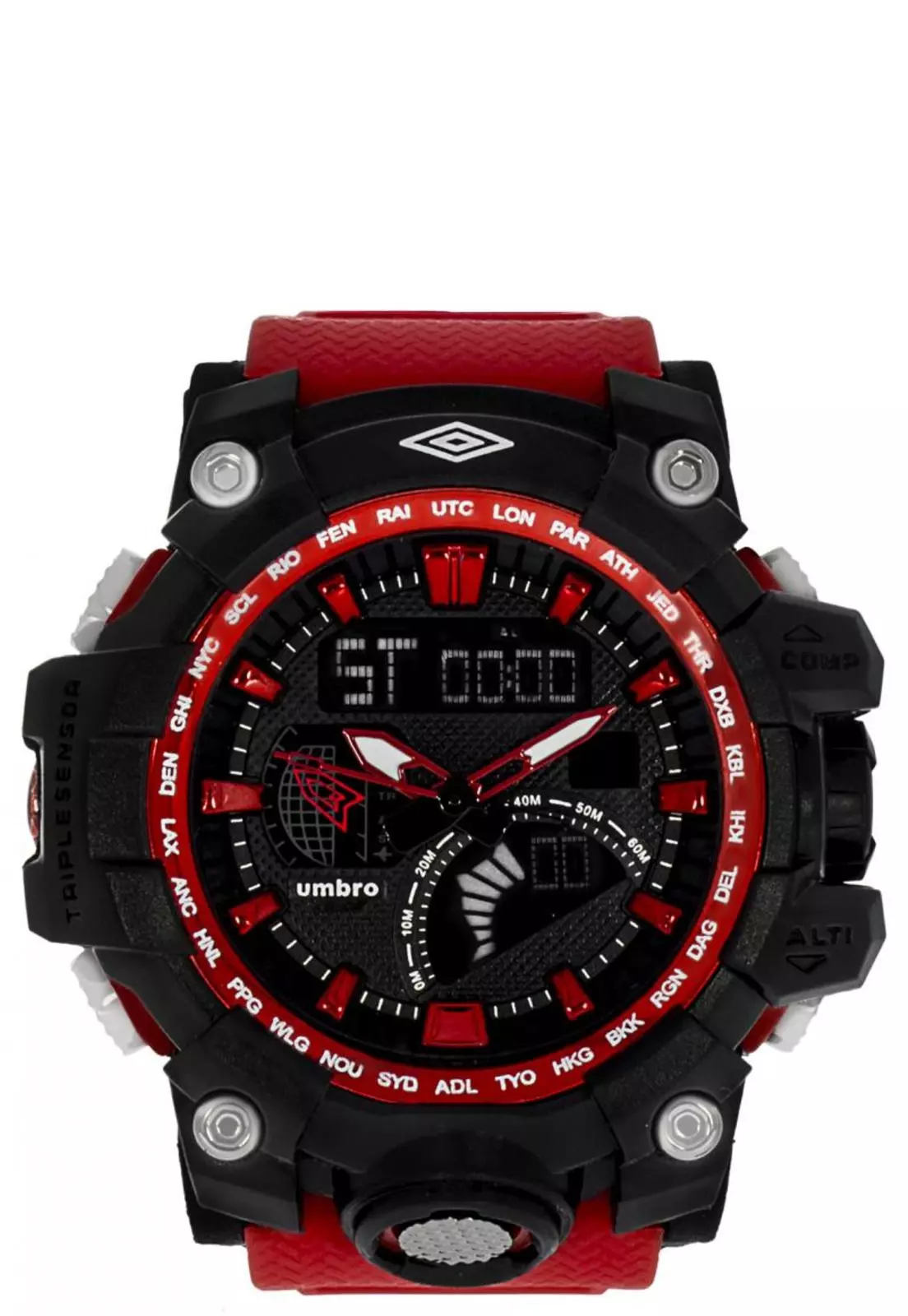 Reloj Digital Análogo Rojo Umbro-0
