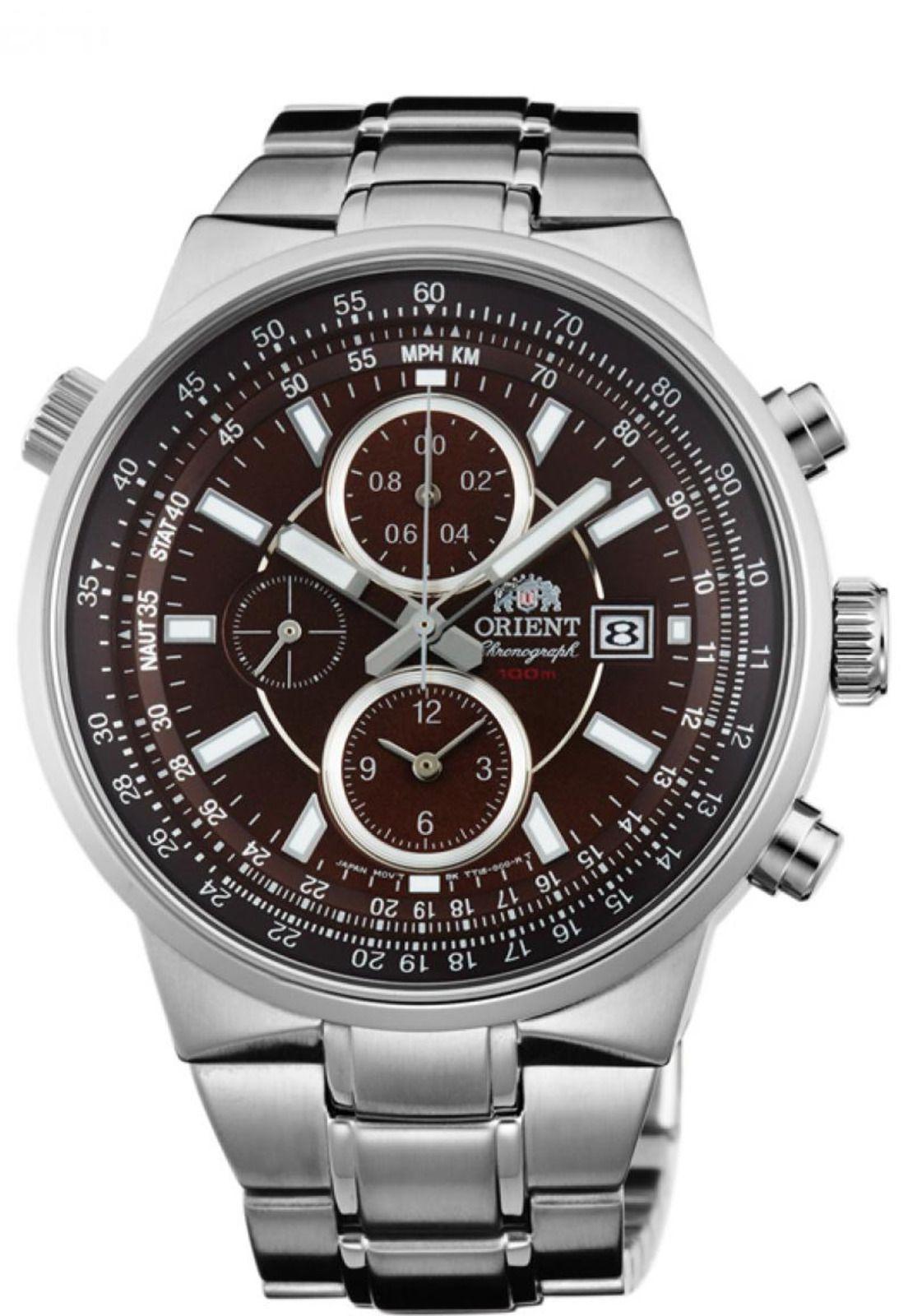 Reloj Deportivo Plateado Orient-0