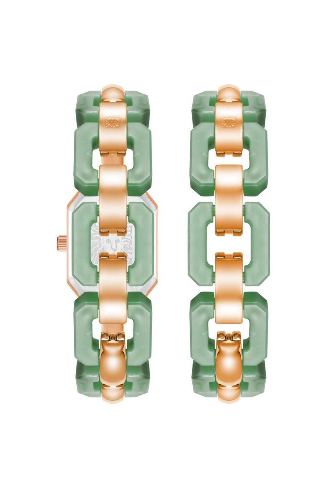 Reloj Anne Klein AK/4078GNST Verde Mujer-2