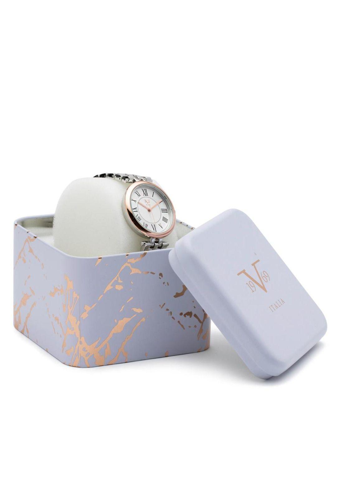 Reloj 19v69 Italia V1969-260-4 Plateado Mujer-3