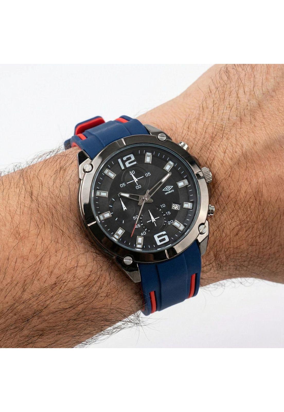 Reloj Análogo Hombre Umbro Plus Azul/Rojo UMBP-1500-92-3
