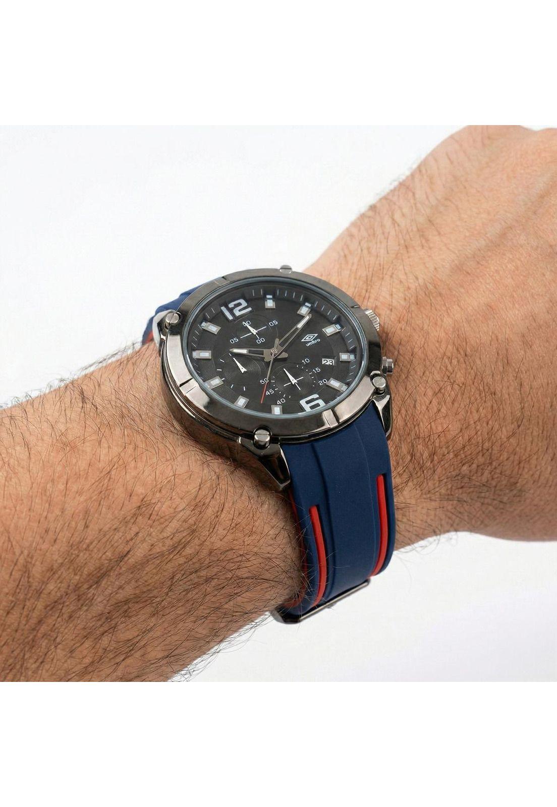 Reloj Análogo Hombre Umbro Plus Azul/Rojo UMBP-1500-92-4
