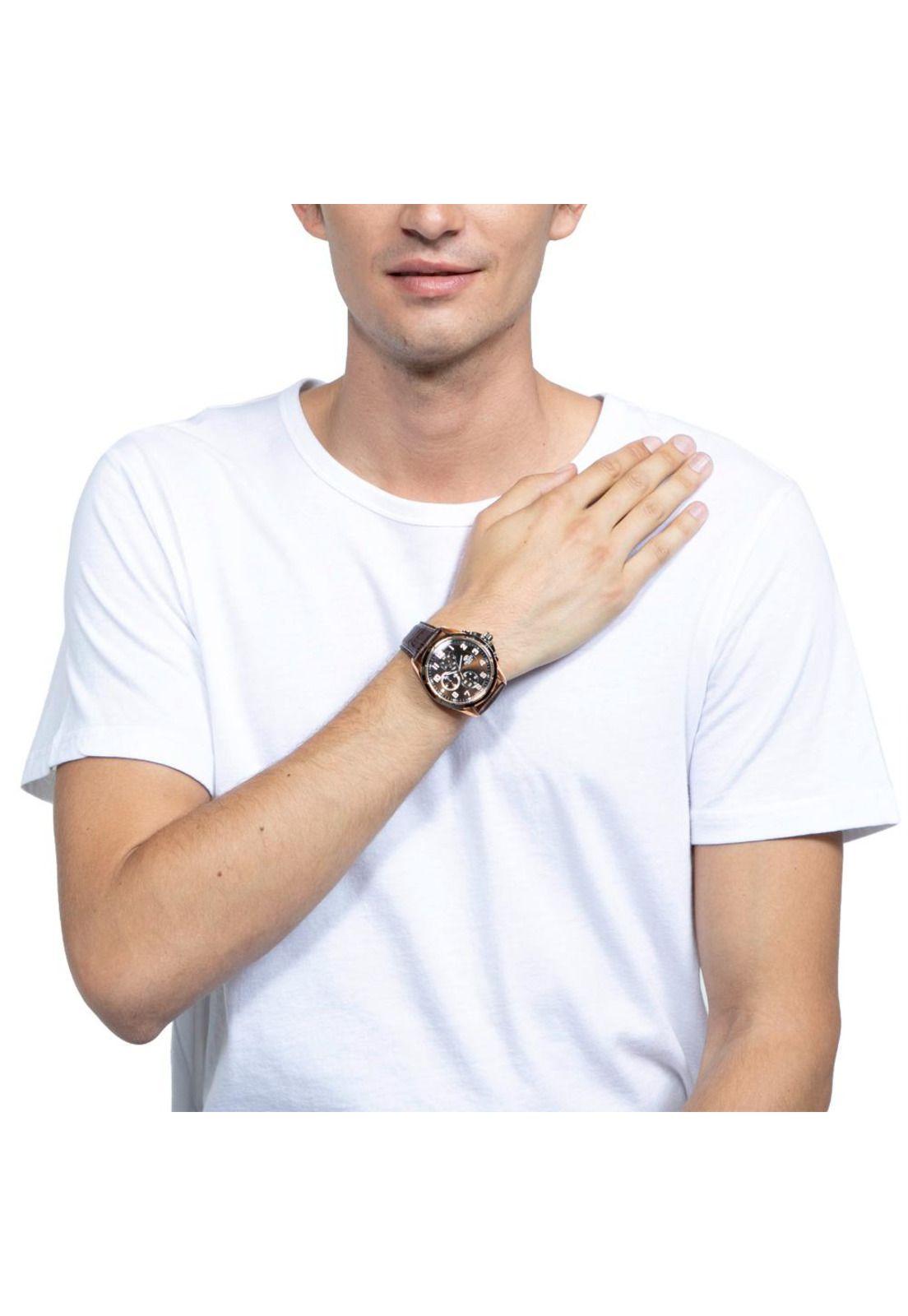 Reloj Orient FUY05003T Café Hombre-1