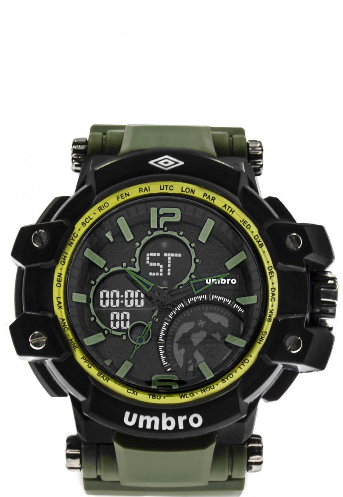Reloj Digital Análogo Verde Umbro-0