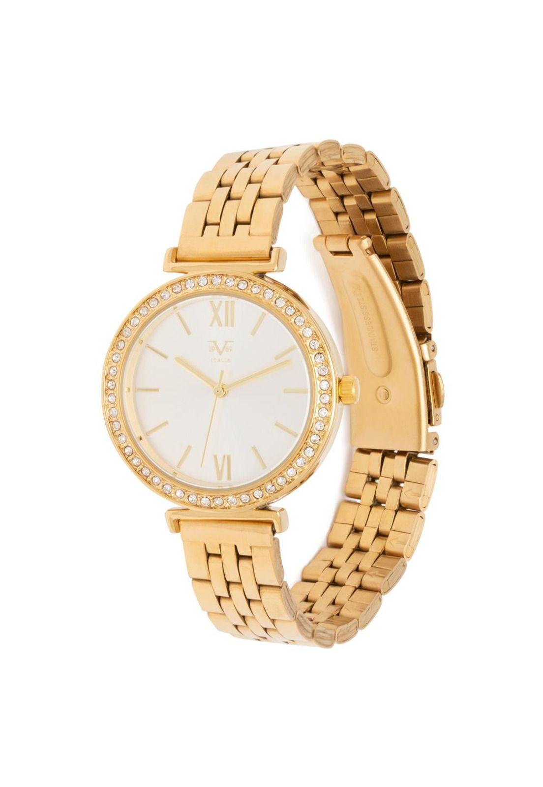 Reloj 19v69 Italia V1969-247-3 Dorado Mujer-1