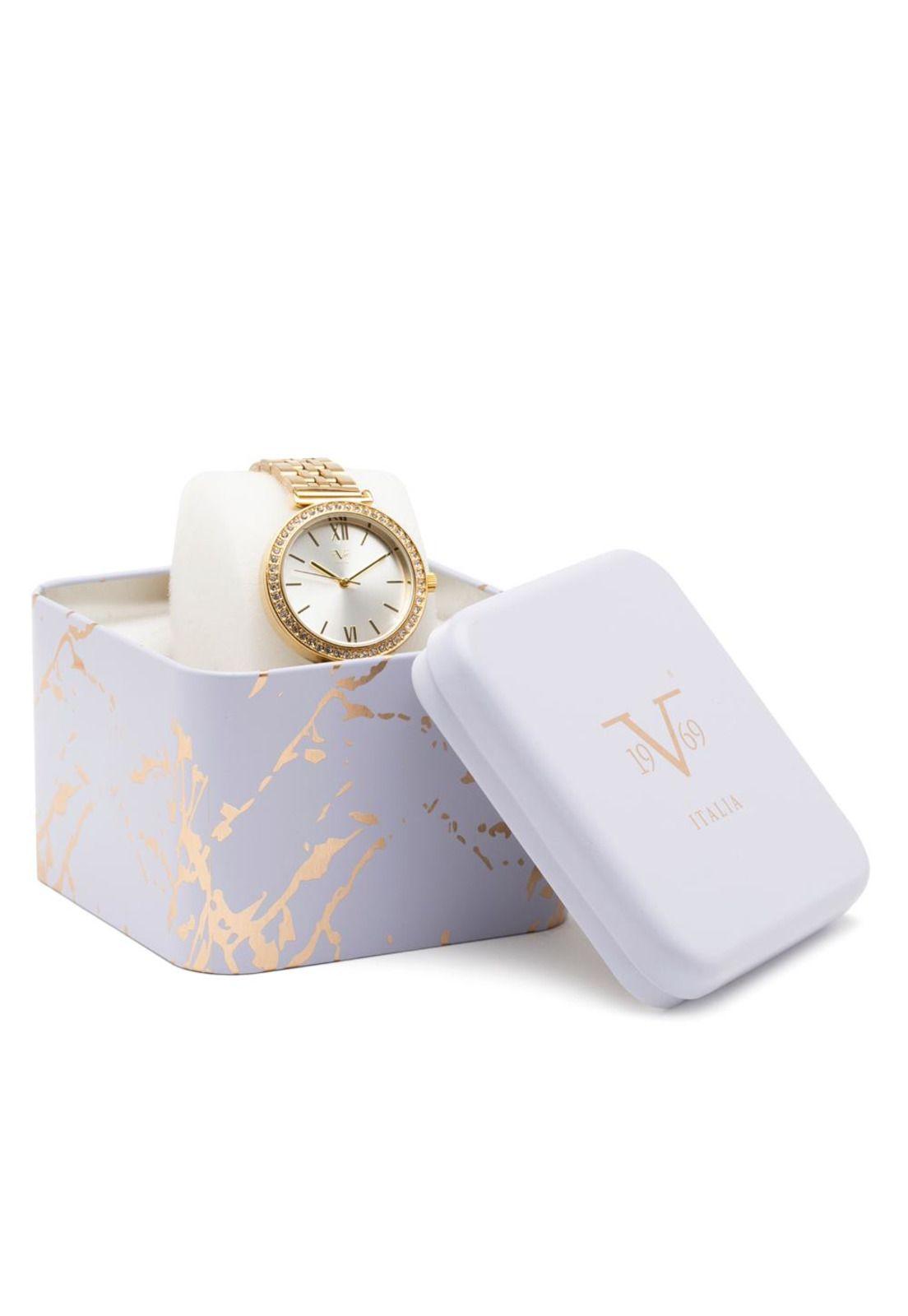 Reloj 19v69 Italia V1969-247-3 Dorado Mujer-2