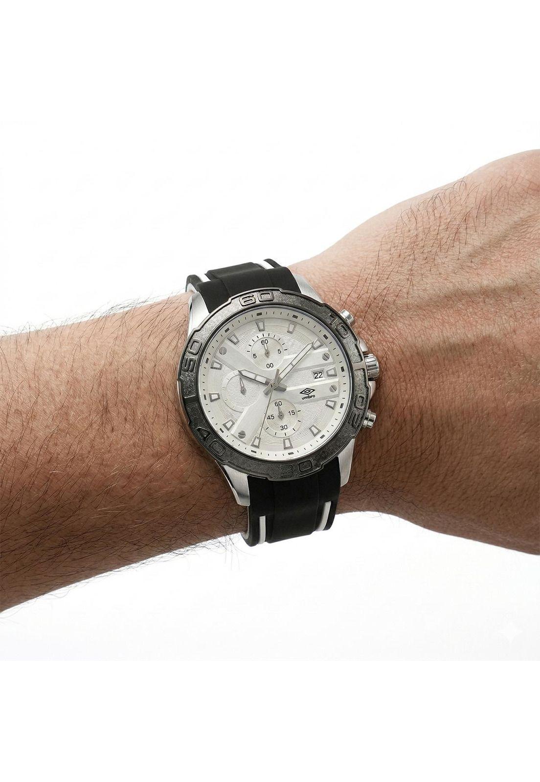 Reloj Análogo Hombre Umbro Plus Negro/Blanco UMBP-1500-109-3