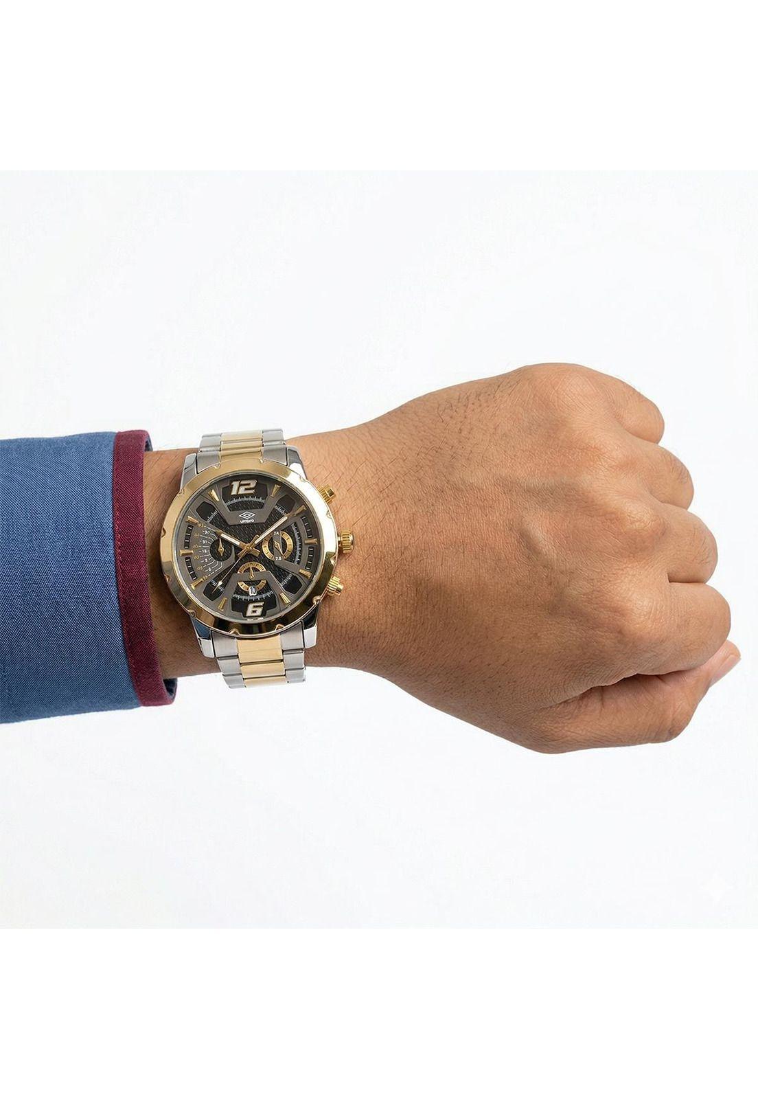 Reloj Análogo Hombre Umbro Plus Plateado UMBP-1500-80-3