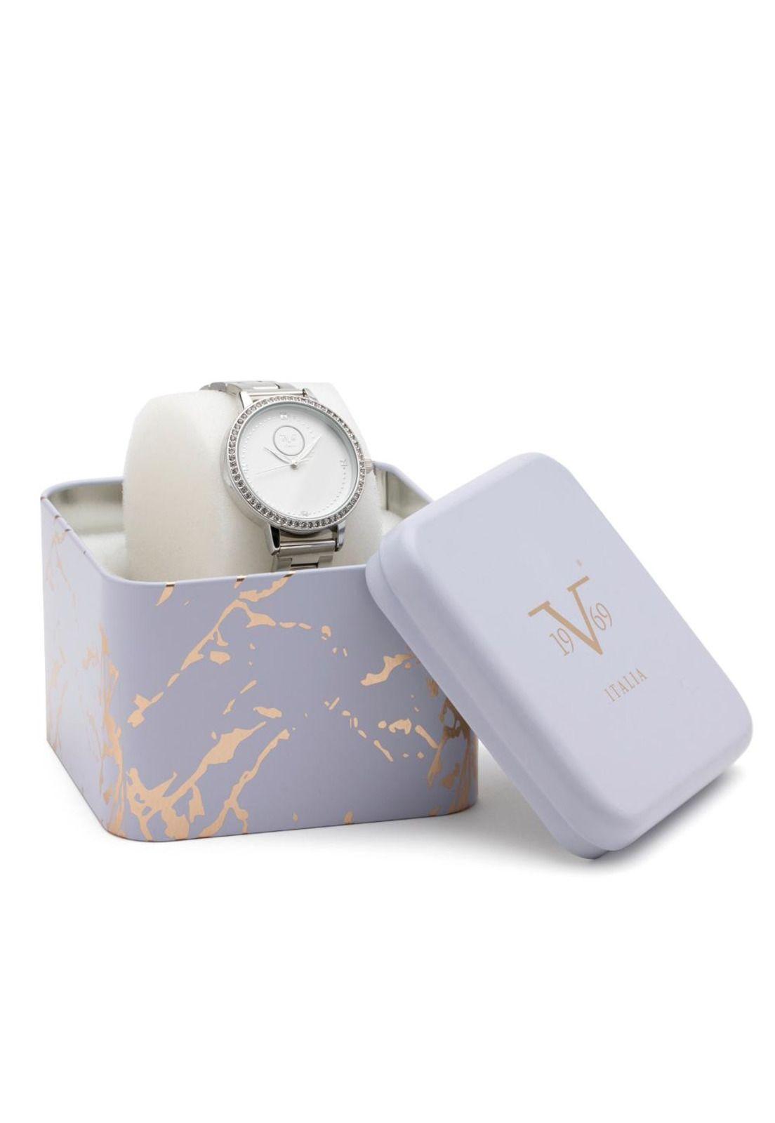 Reloj 19v69 Italia V1969-239-1 Plateado Mujer-3