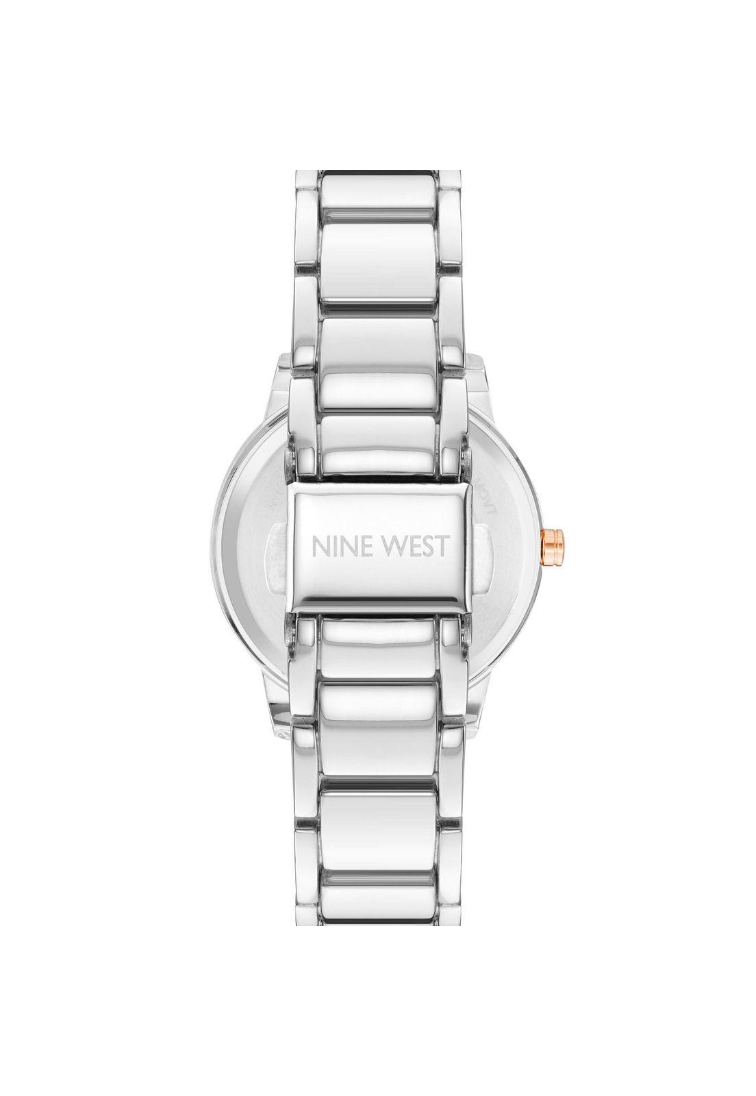 Reloj Nine West NW/2597FLSV Plateado Mujer-2