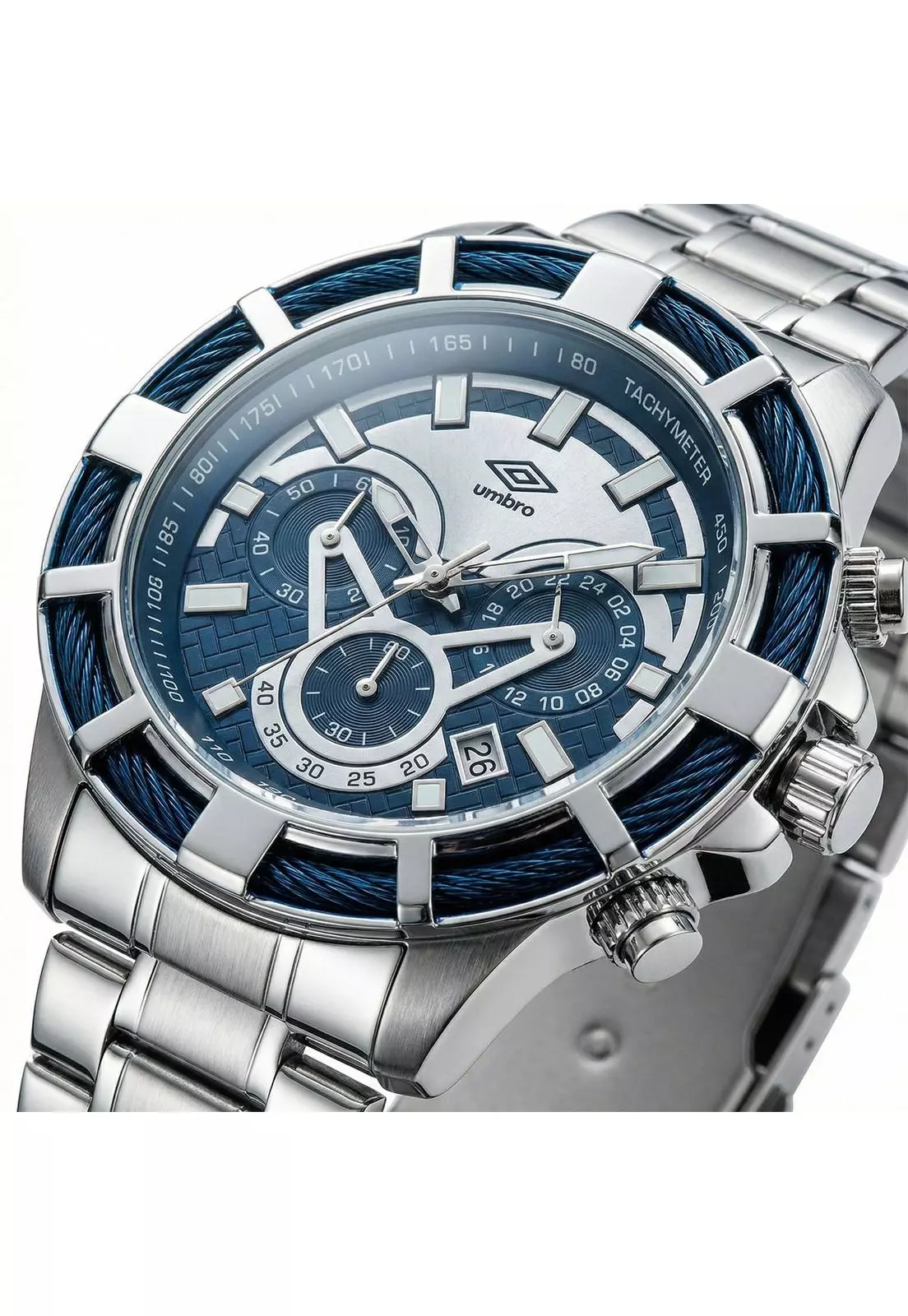 Reloj Análogo Hombre Umbro Plus Plateado UMBP-1500-69-2