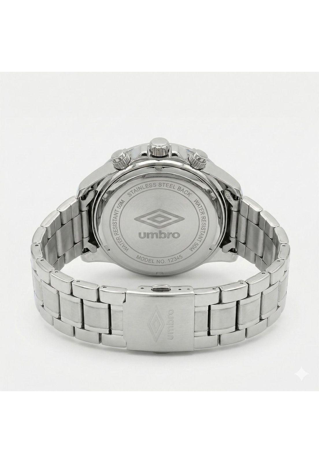 Reloj Análogo Hombre Umbro Plus Plateado UMBP-1500-69-3