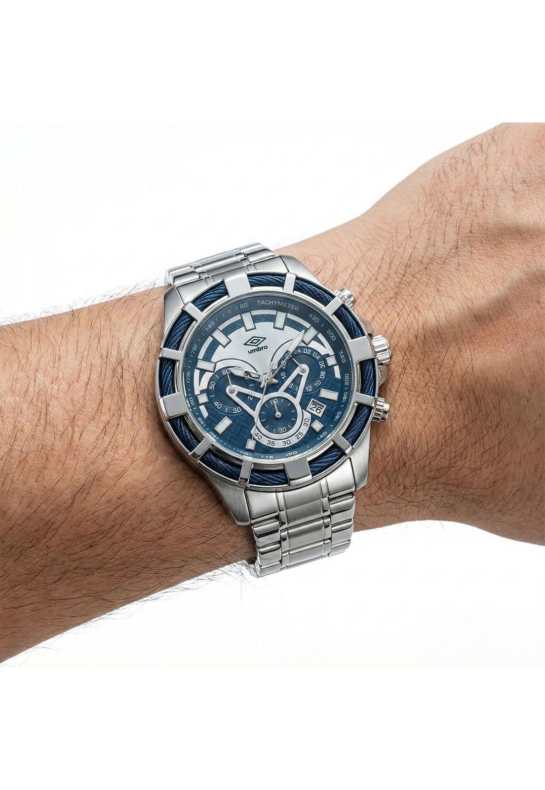 Reloj Análogo Hombre Umbro Plus Plateado UMBP-1500-69-4
