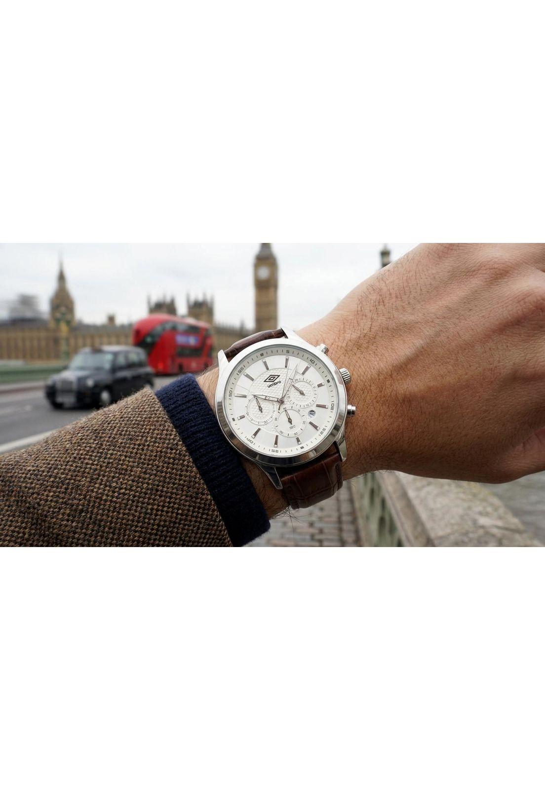 Reloj Análogo Hombre Umbro Plus Café UMBP-1500-83-3