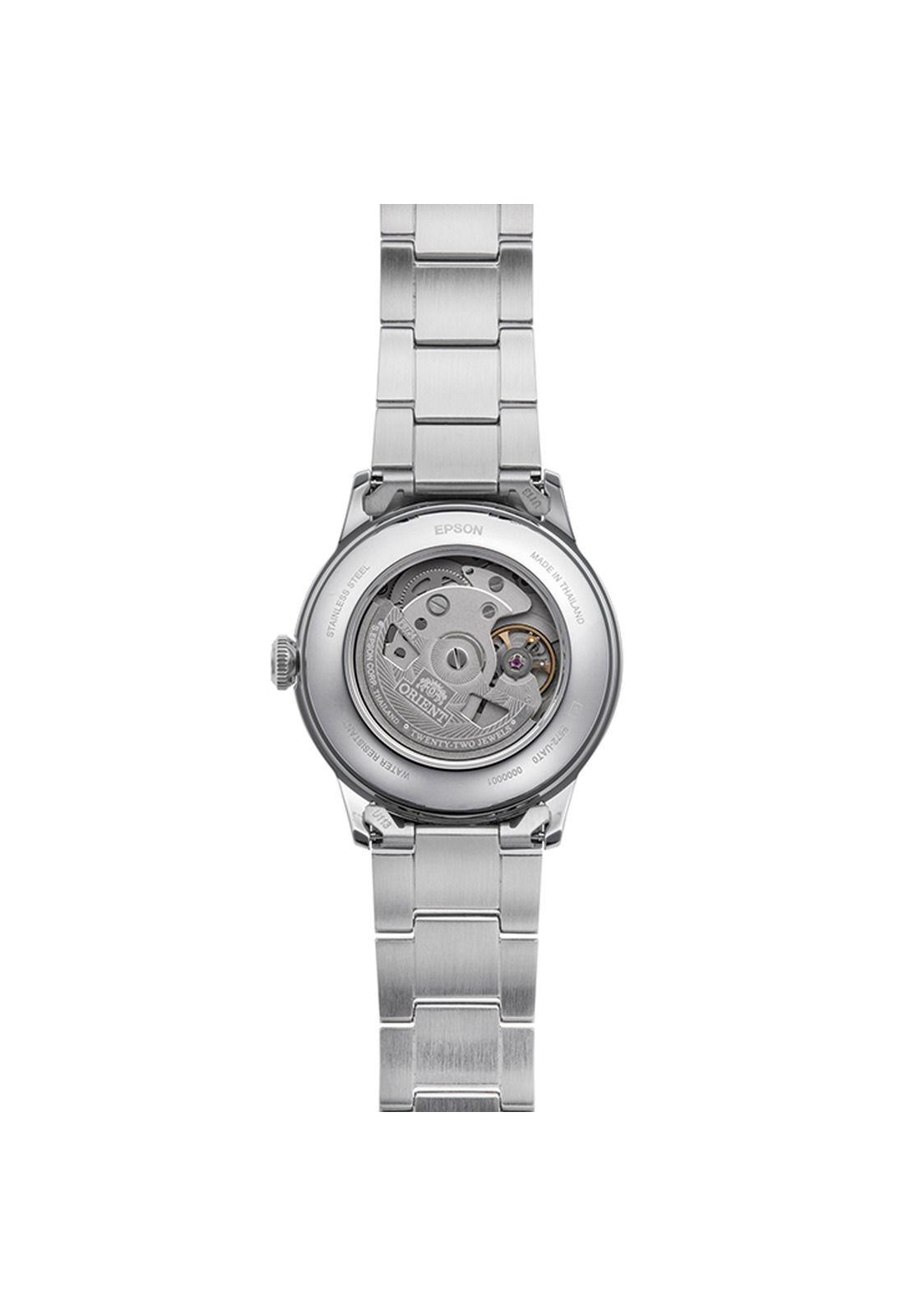 Reloj  Análogo  Hombre Orient Plateado RA-AC0M10L-2