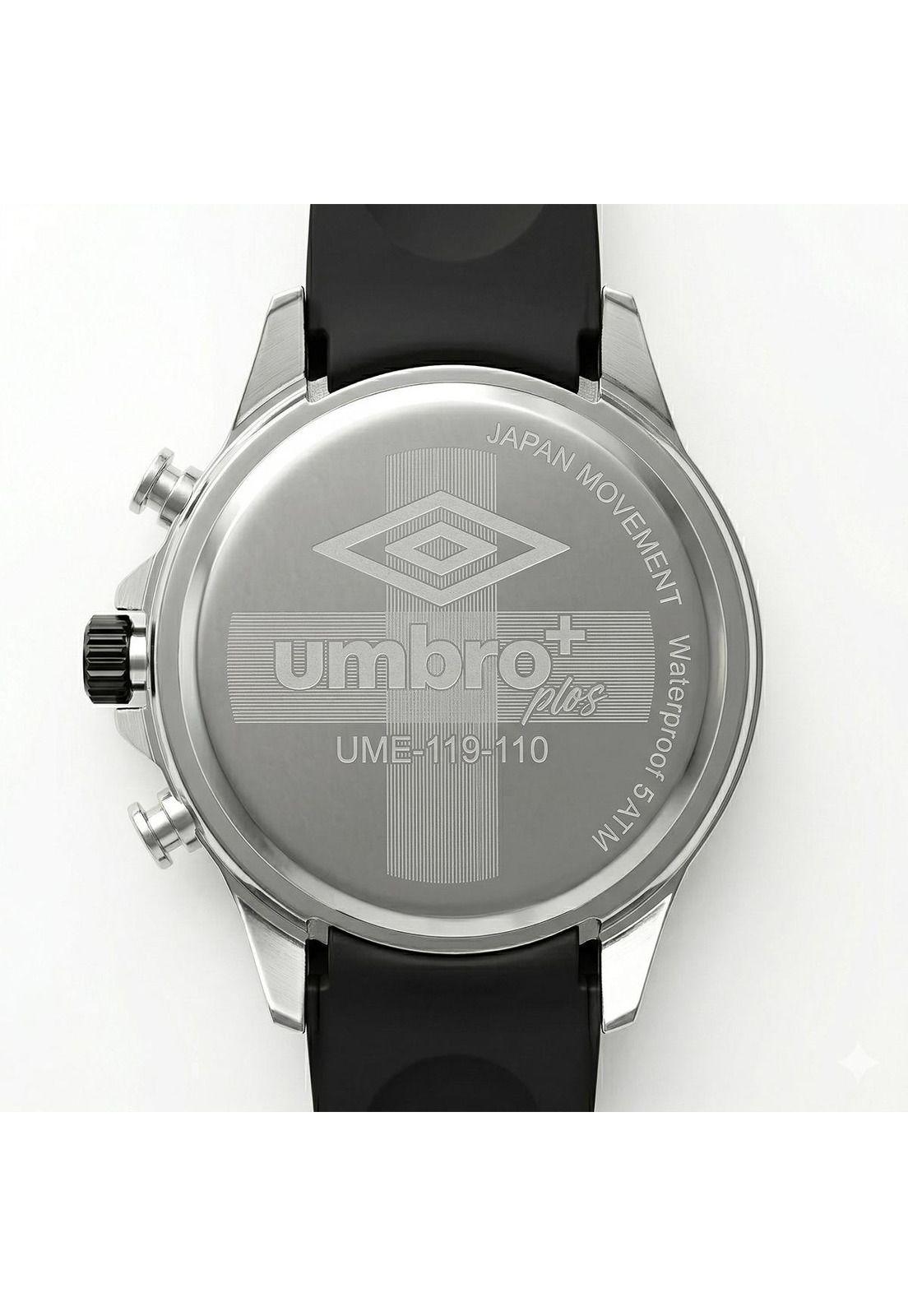 Reloj Análogo Hombre Umbro Plus Negro UMBP-1500-110-4