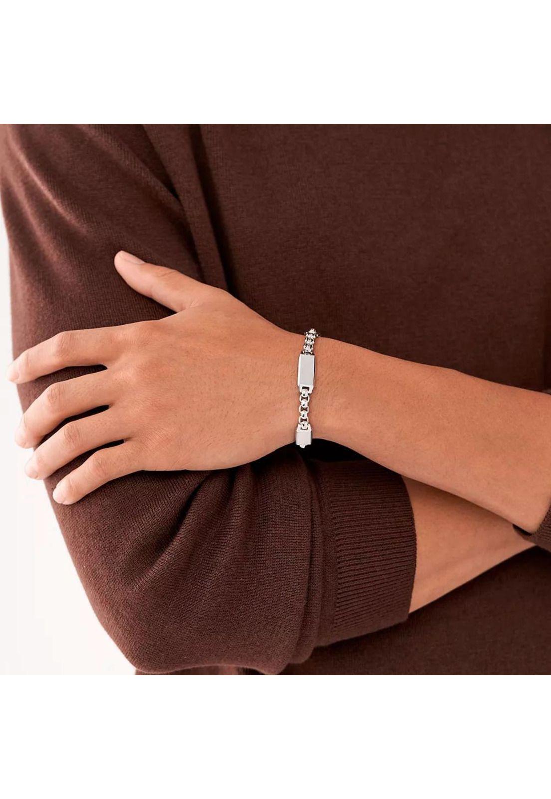 Pulsera Fossil Plateado Hombre JF04400040-2
